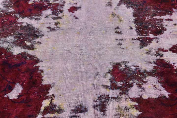 6' 9 x 6' 10 Hand Knotted Ultra Vintage Persian Wool Square Rug
