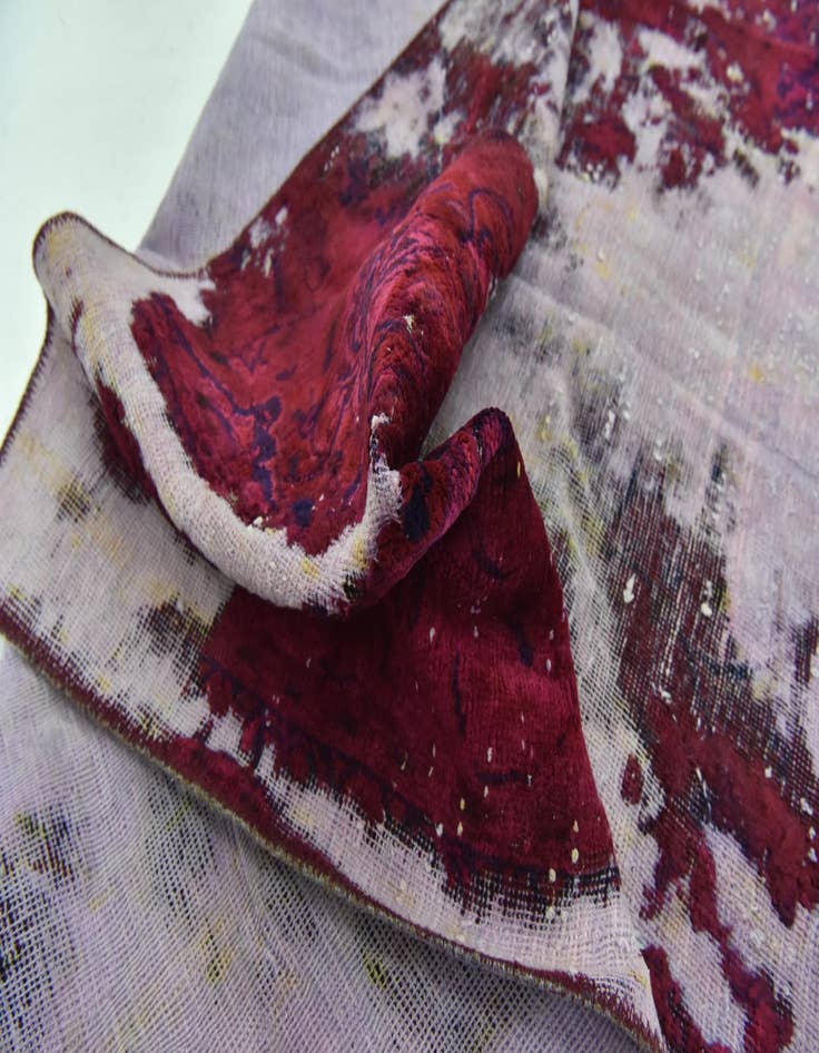 Detail image of 6' 9 x 6' 10  Hand Knotted Ultra Vintage Persian Wool Square Rug