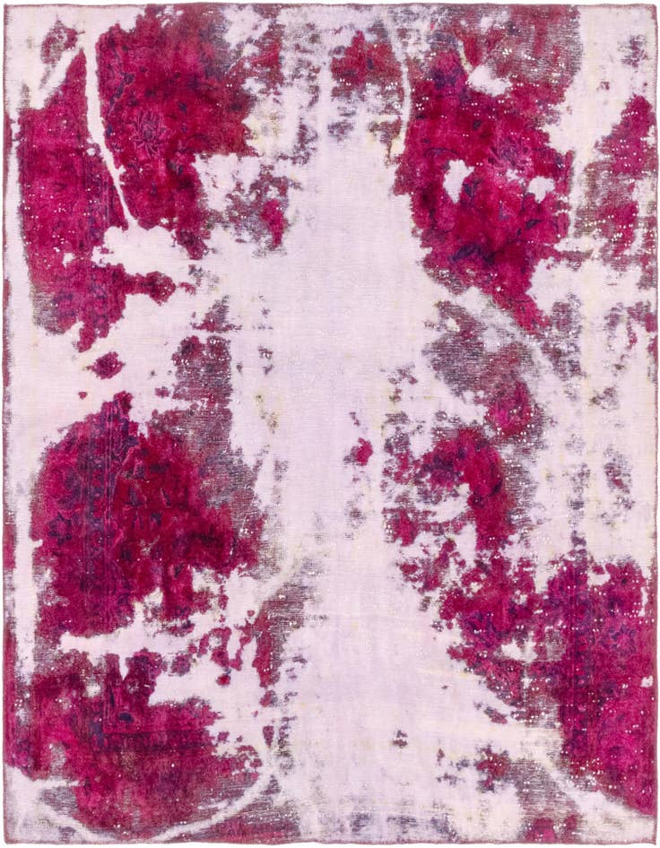 Detail image of 6' 9 x 6' 10 Hand Knotted Ultra Vintage Persian Wool Square Rug