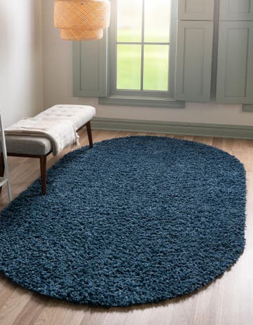 5' 3 x 8' Zermatt Shag Oval Rug