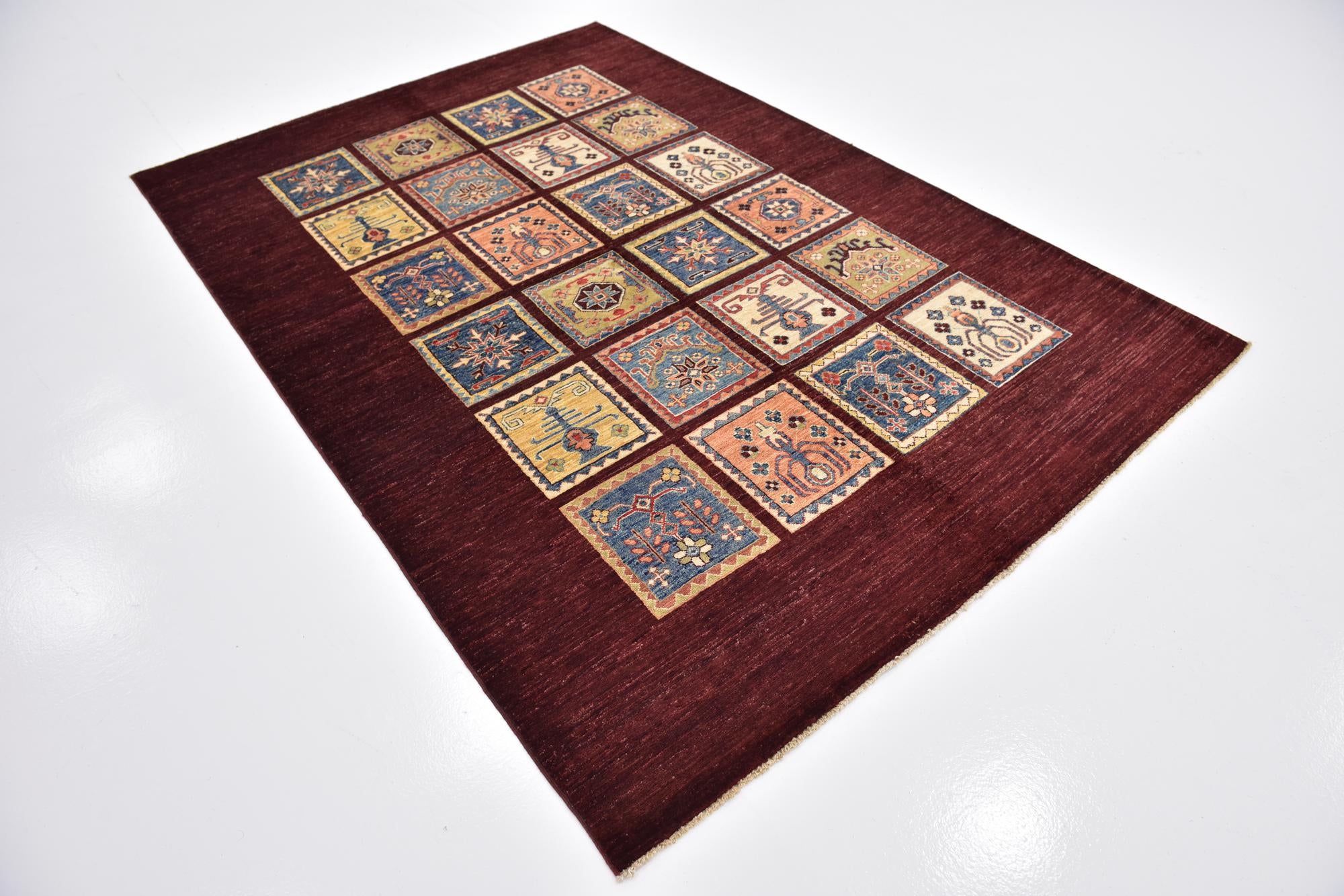 5' 7 x 8' Hand Knotted Ariana Ziegler Rug
