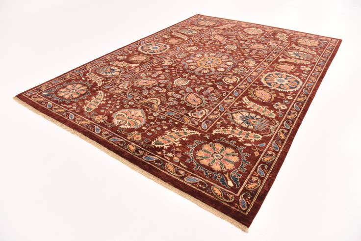 Detail image of 6' 11 x 9' 9 Hand Knotted Ariana Ziegler Rug