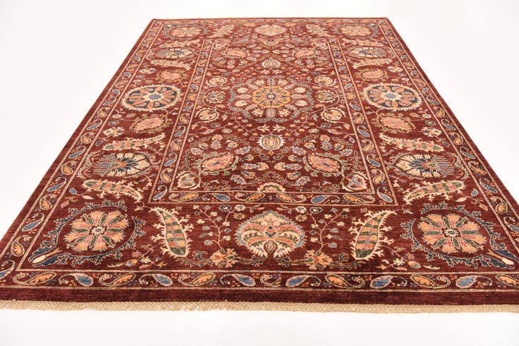 Detail image of 6' 11 x 9' 9 Hand Knotted Ariana Ziegler Rug
