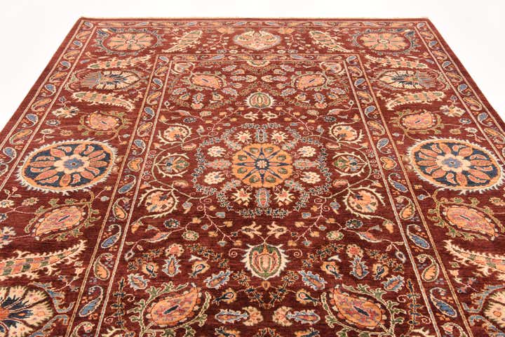 6' 11 x 9' 9 Hand Knotted Ariana Ziegler Rug