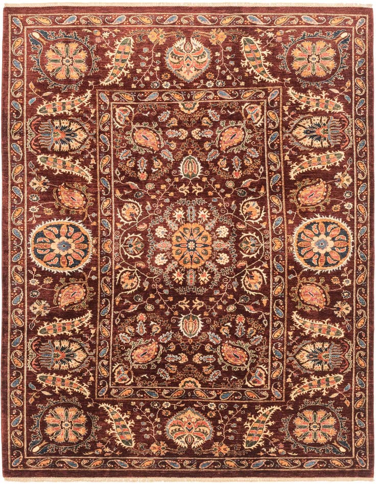 Detail image of 6' 11 x 9' 9 Hand Knotted Ariana Ziegler Rug