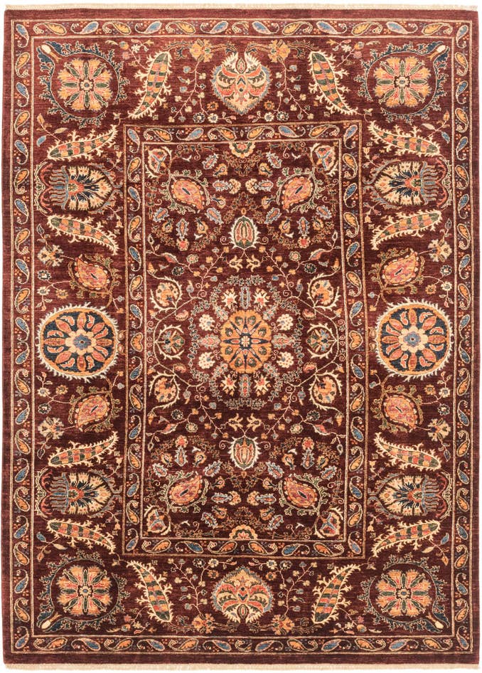 Detail image of 6' 11 x 9' 9 Hand Knotted Ariana Ziegler Rug