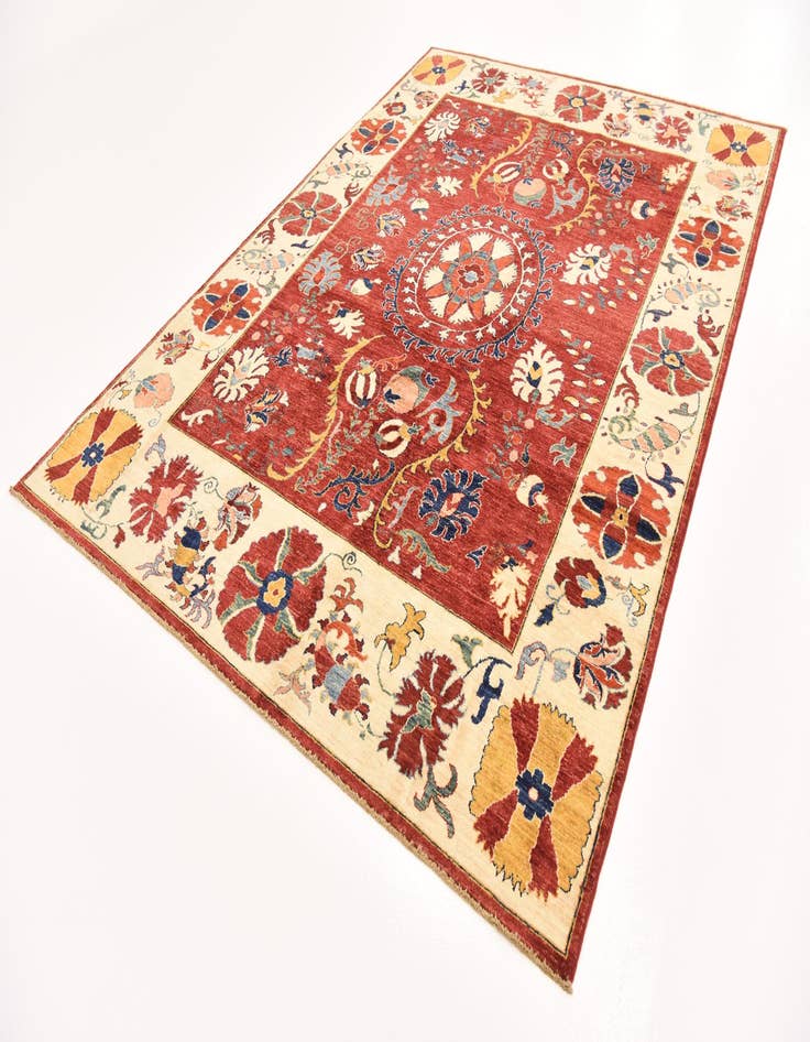 Detail image of 6' 9 x 9' 6  Hand Knotted Ariana Ziegler Rug