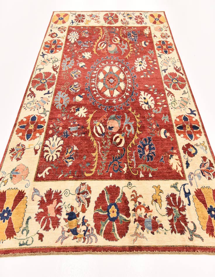 Detail image of 6' 9 x 9' 6  Hand Knotted Ariana Ziegler Rug