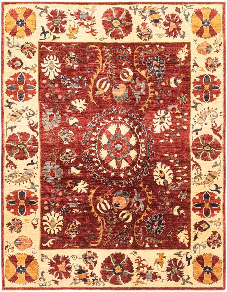 Detail image of 6' 9 x 9' 6 Hand Knotted Ariana Ziegler Rug