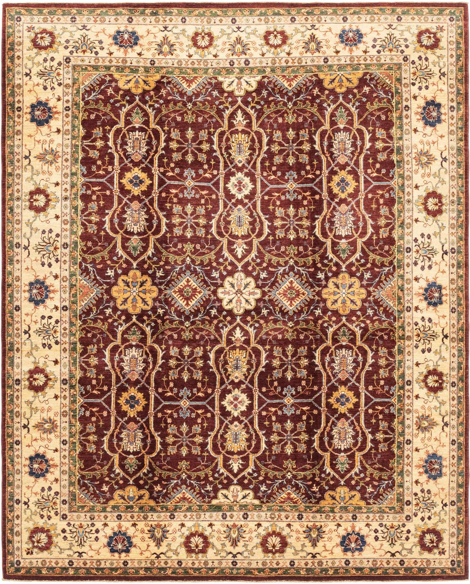 8' x 10' Hand Knotted Ariana Ziegler Rug