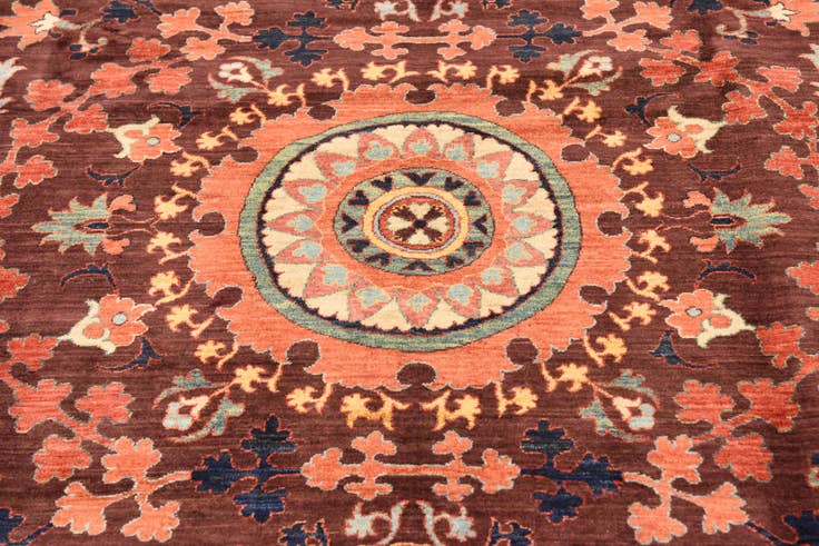 Detail image of 8' 2 x 10' 3 Hand Knotted Ariana Ziegler Rug