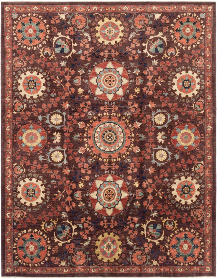 Detail image of 8' 2 x 10' 3 Hand Knotted Ariana Ziegler Rug