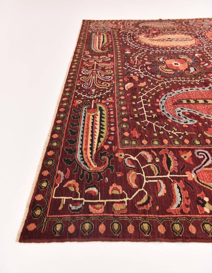 Detail image of 9' 1 x 12' 2 Hand Knotted Ariana Ziegler Oriental Rug