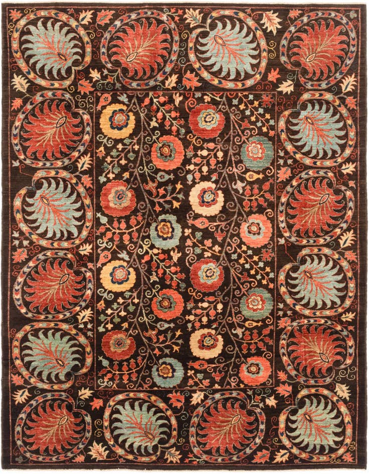 Detail image of 6' 2 x 8' 1 Hand Knotted Ariana Ziegler Oriental Rug