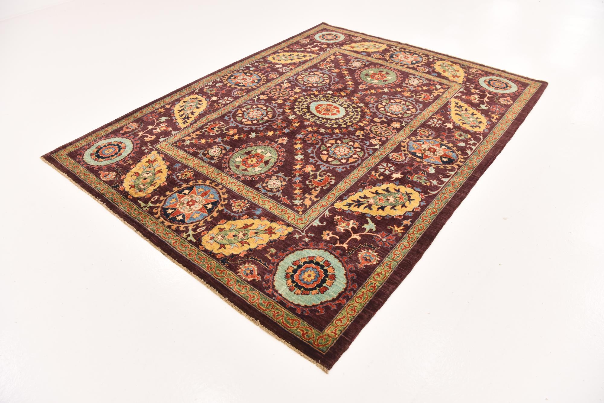 6' 3 x 8' 2 Hand Knotted Ariana Ziegler Oriental Rug