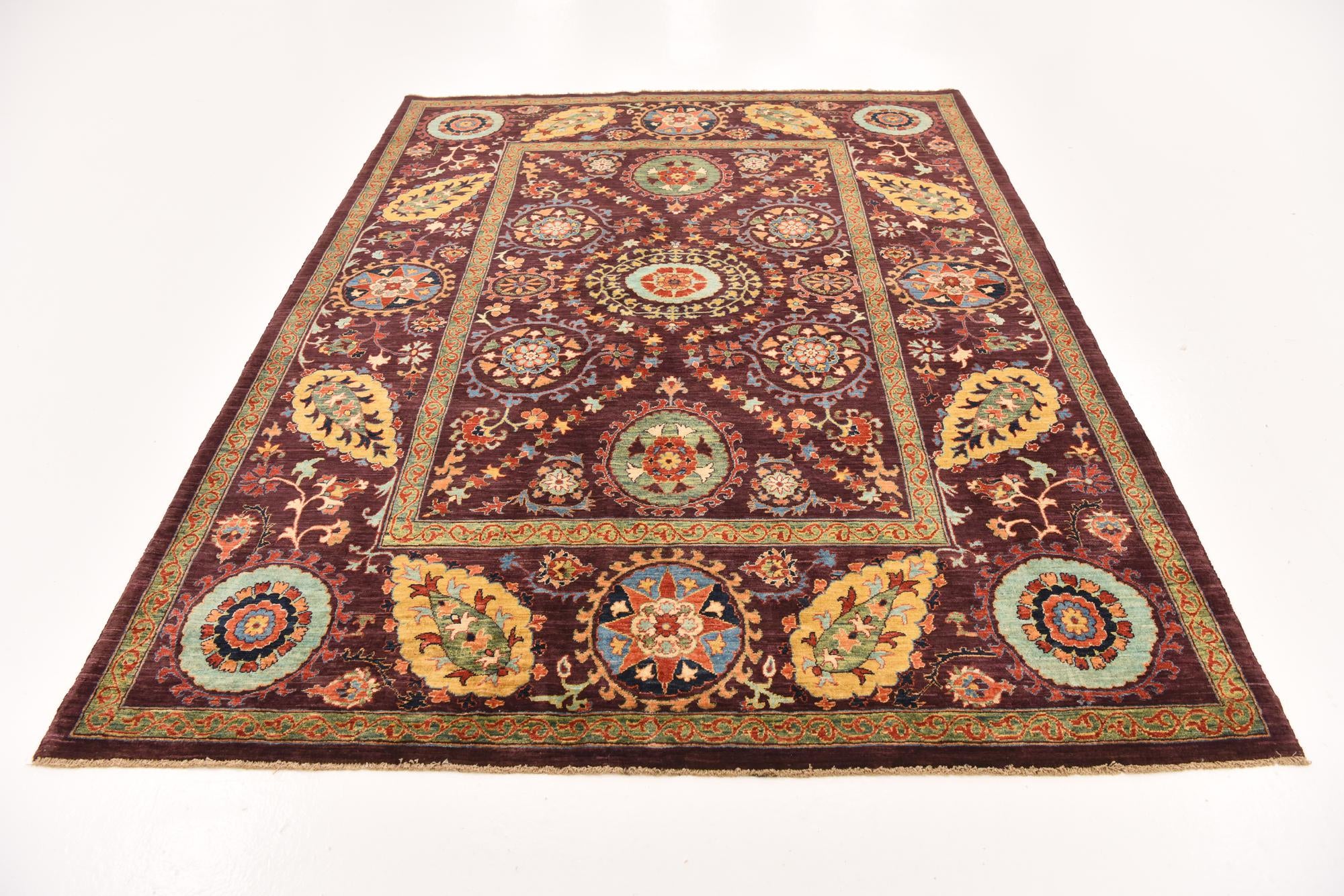6' 3 x 8' 2 Hand Knotted Ariana Ziegler Oriental Rug