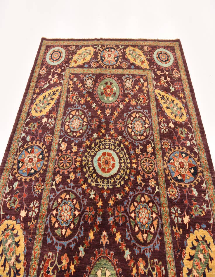 Detail image of 6' 3 x 8' 2  Hand Knotted Ariana Ziegler Oriental Rug