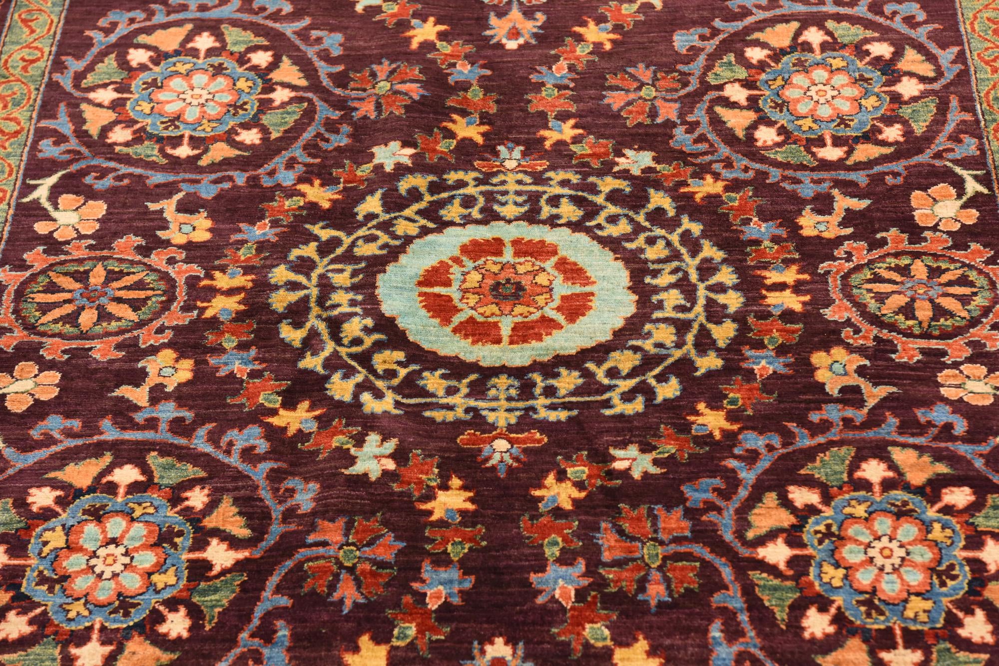 6' 3 x 8' 2 Hand Knotted Ariana Ziegler Oriental Rug