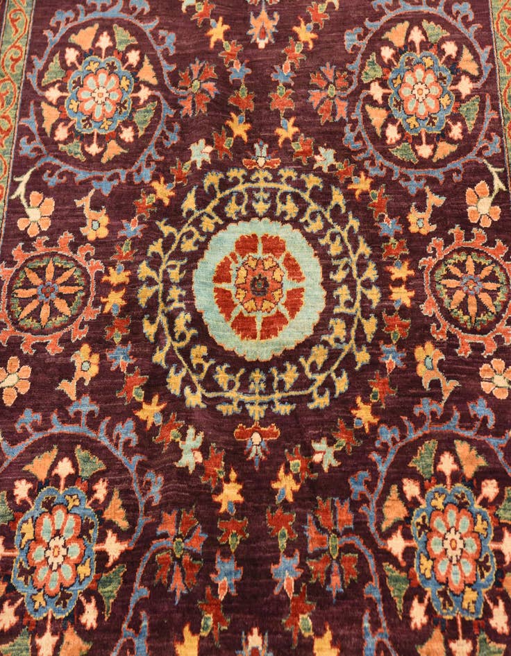 Detail image of 6' 3 x 8' 2  Hand Knotted Ariana Ziegler Oriental Rug