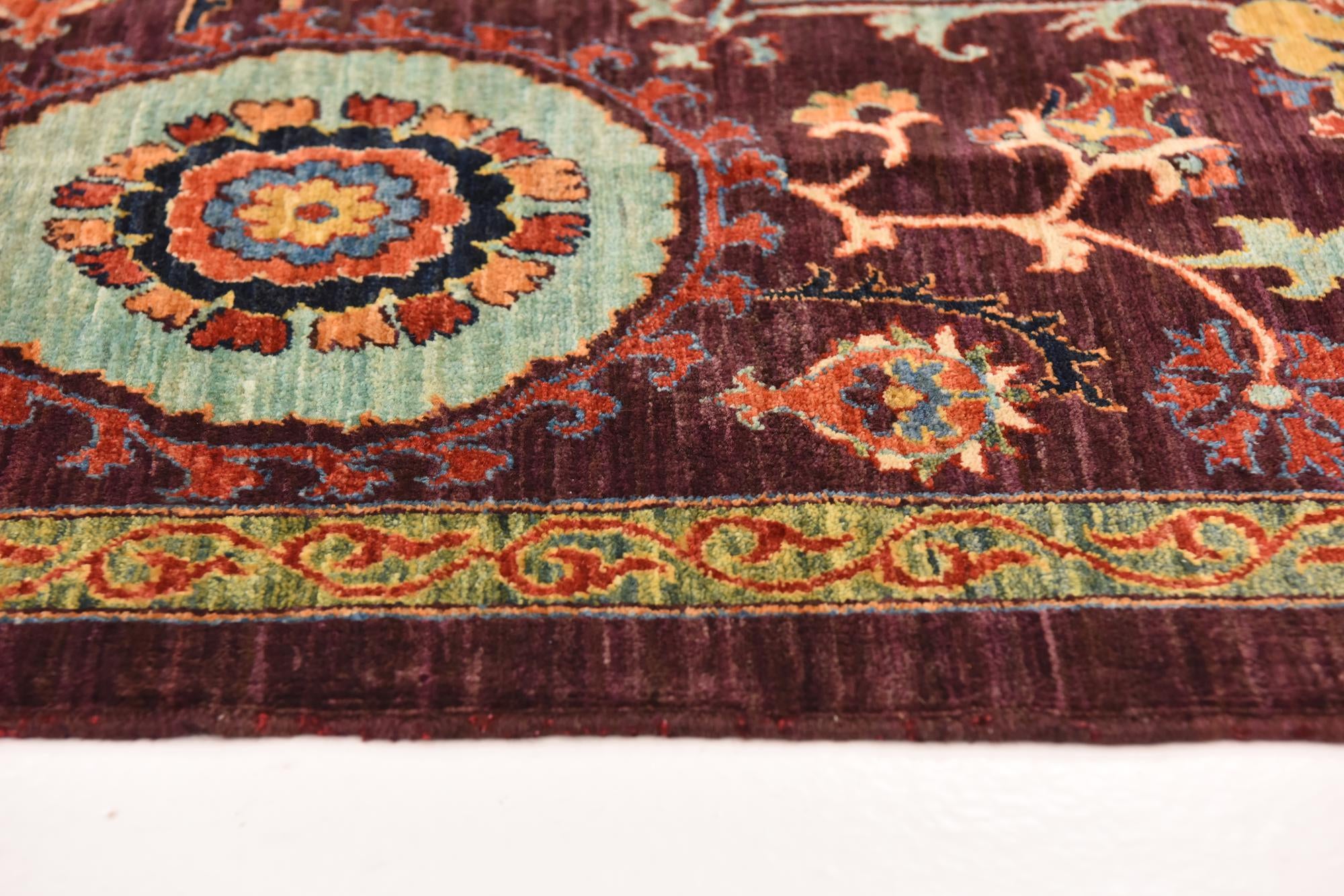 6' 3 x 8' 2 Hand Knotted Ariana Ziegler Oriental Rug