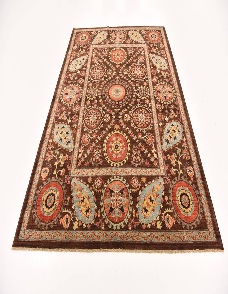 Detail image of 6' 2 x 8' 2  Hand Knotted Ariana Ziegler Oriental Rug