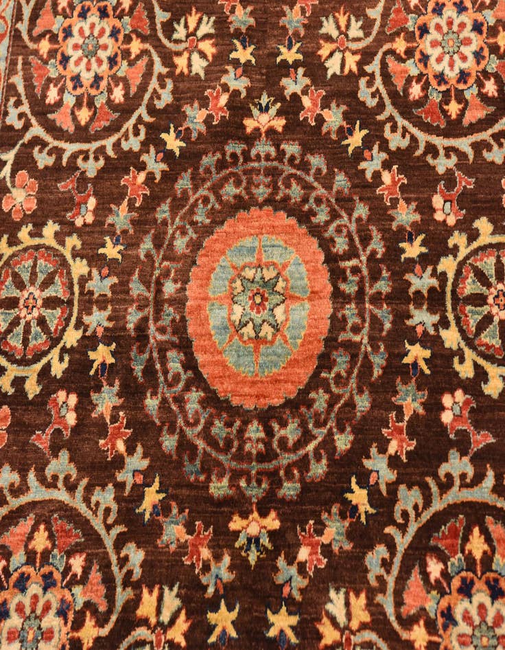 Detail image of 6' 2 x 8' 2  Hand Knotted Ariana Ziegler Oriental Rug