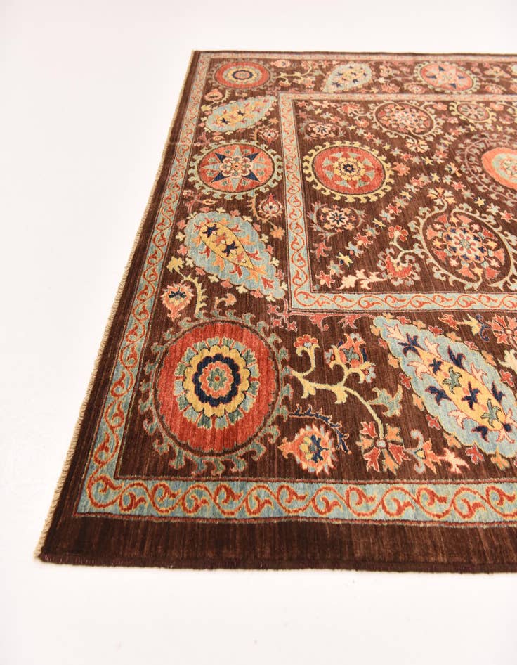 Detail image of 6' 2 x 8' 2  Hand Knotted Ariana Ziegler Oriental Rug