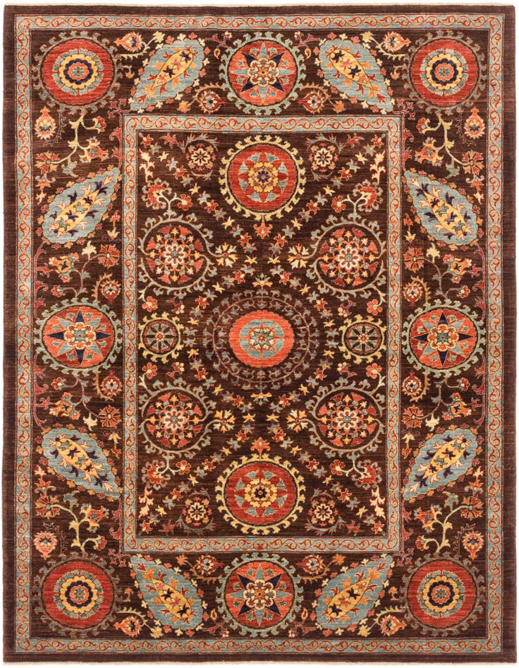 Detail image of 6' 2 x 8' 2 Hand Knotted Ariana Ziegler Oriental Rug