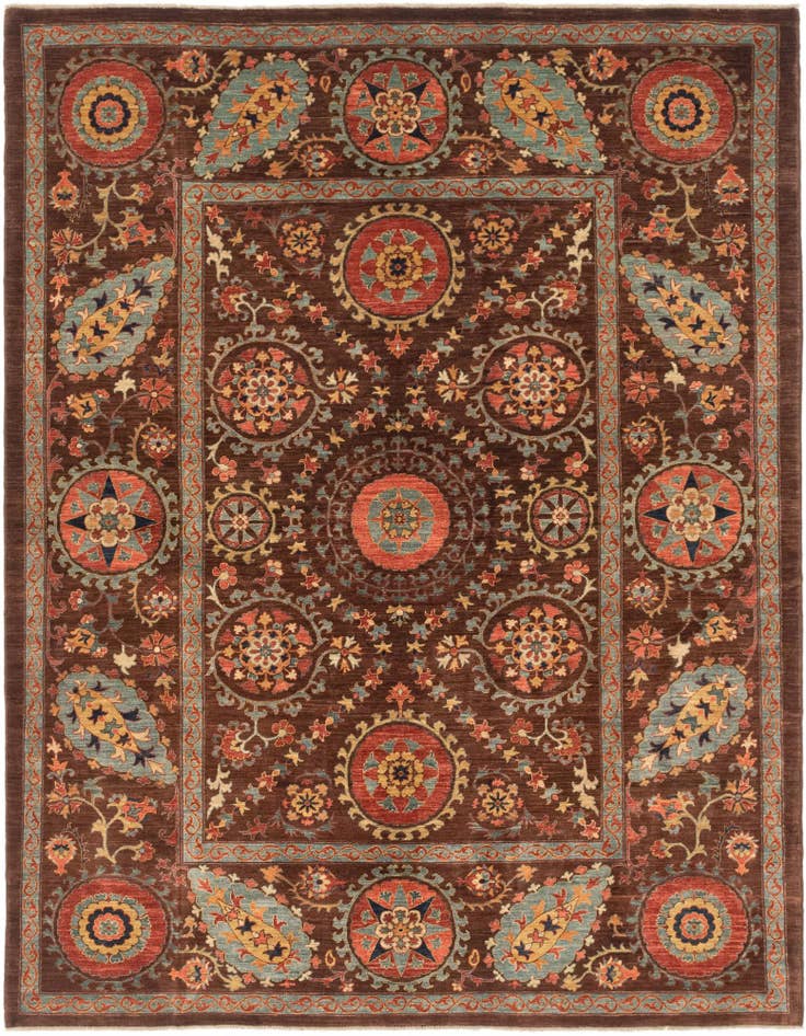 Detail image of 6' 9 x 8' 9 Hand Knotted Ariana Ziegler Oriental Rug
