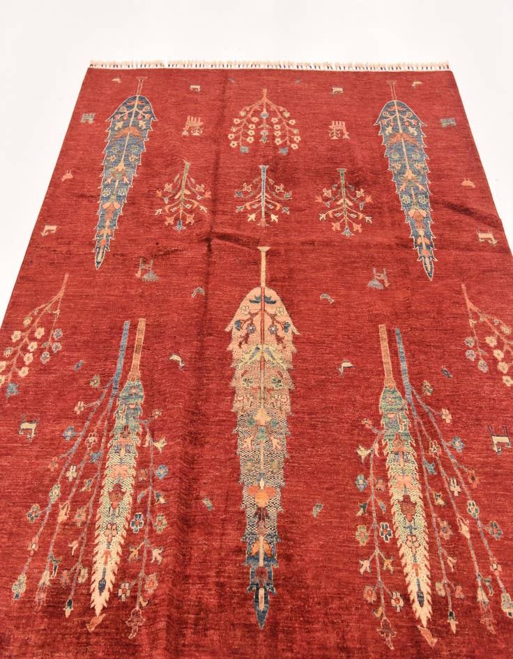 Detail image of 7' x 9' 6  Hand Knotted Ariana Ziegler Rug