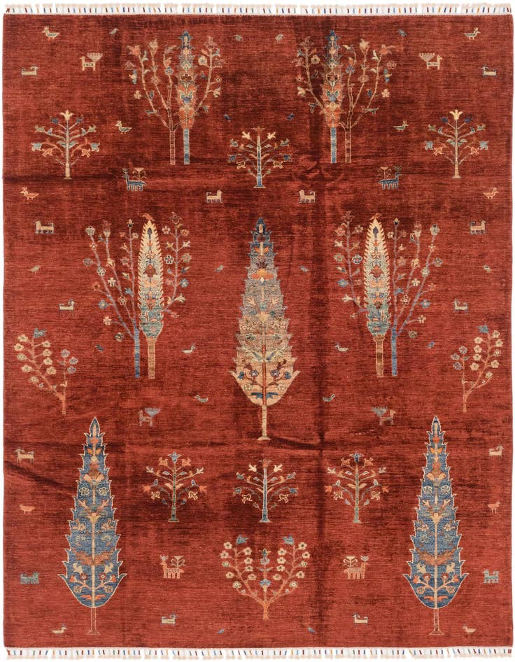 Detail image of 7' x 9' 6 Hand Knotted Ariana Ziegler Rug