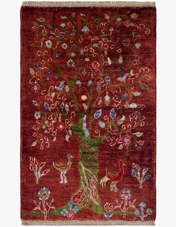 2' x 3' 2 Hand Knotted Ariana Ziegler Rug