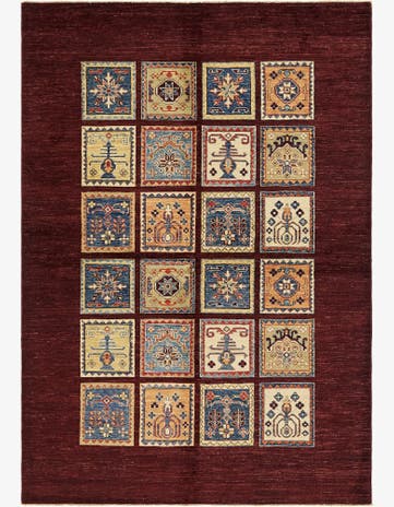 5' 7 x 8' Hand Knotted Ariana Ziegler Rug