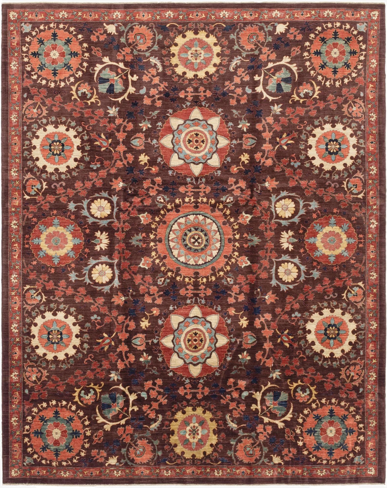 8' 2 x 10' 3  Hand Knotted Ariana Ziegler Rug