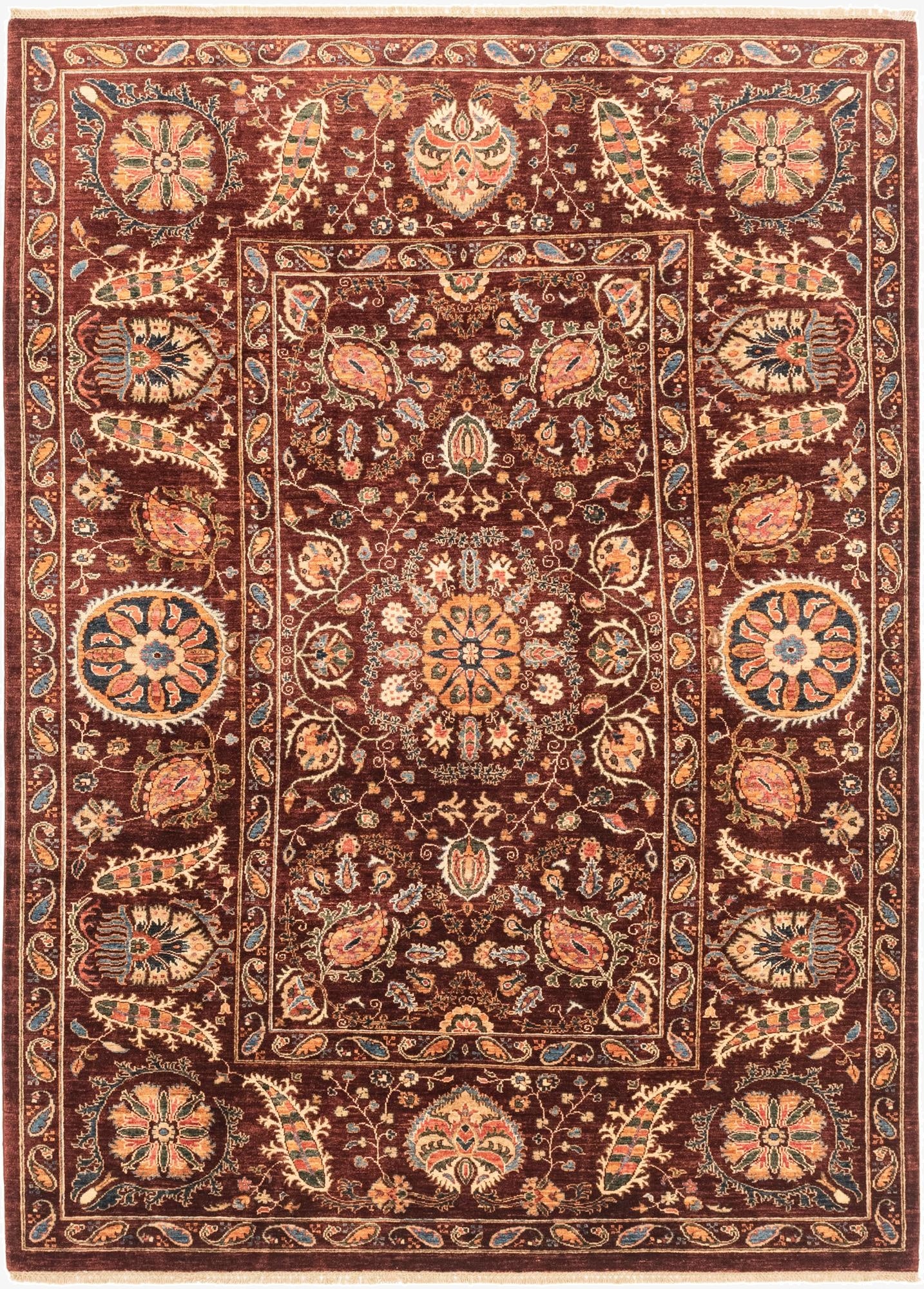 6' 11 x 9' 9  Hand Knotted Ariana Ziegler Rug