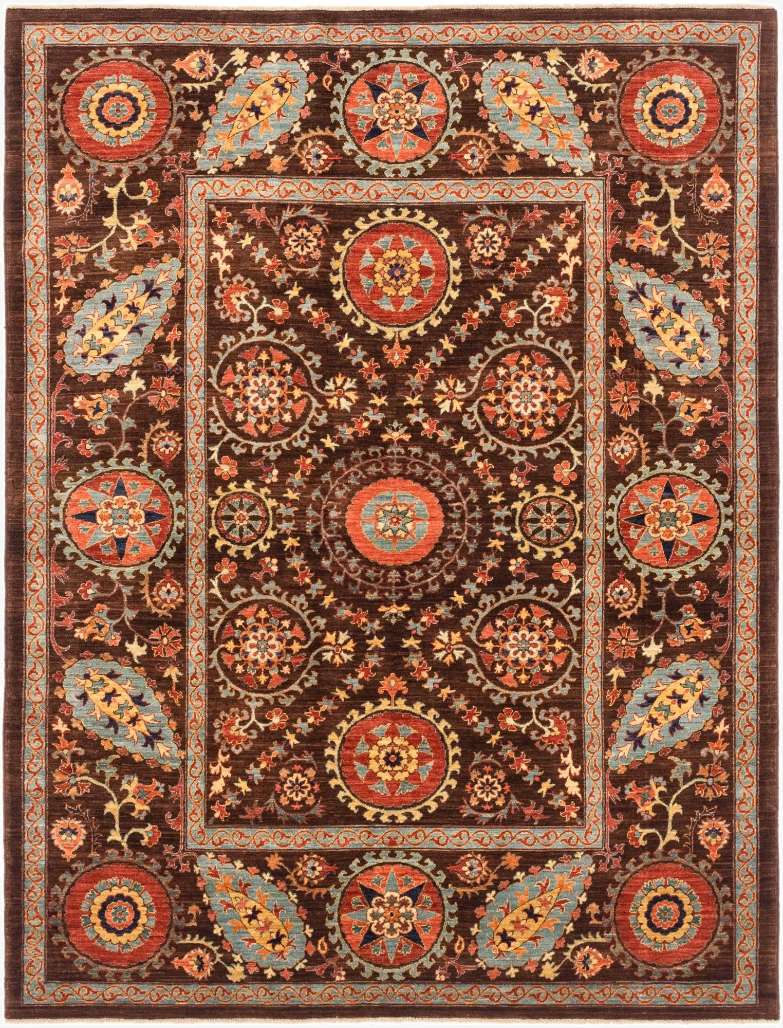 6' 2 x 8' 2  Hand Knotted Ariana Ziegler Oriental Rug