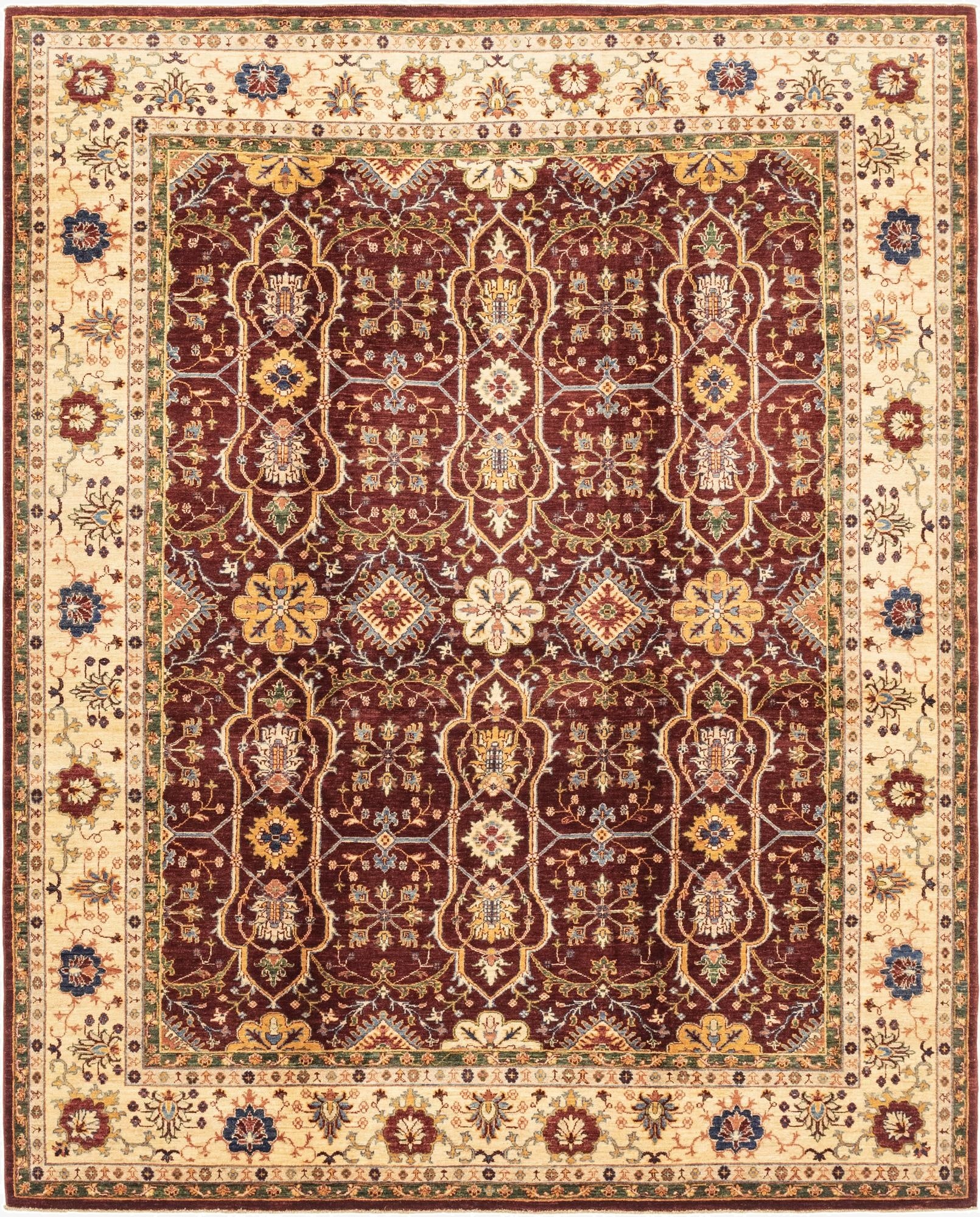 8' x 10'  Hand Knotted Ariana Ziegler Rug