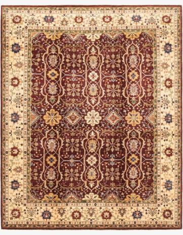 8' x 10' Hand Knotted Ariana Ziegler Rug