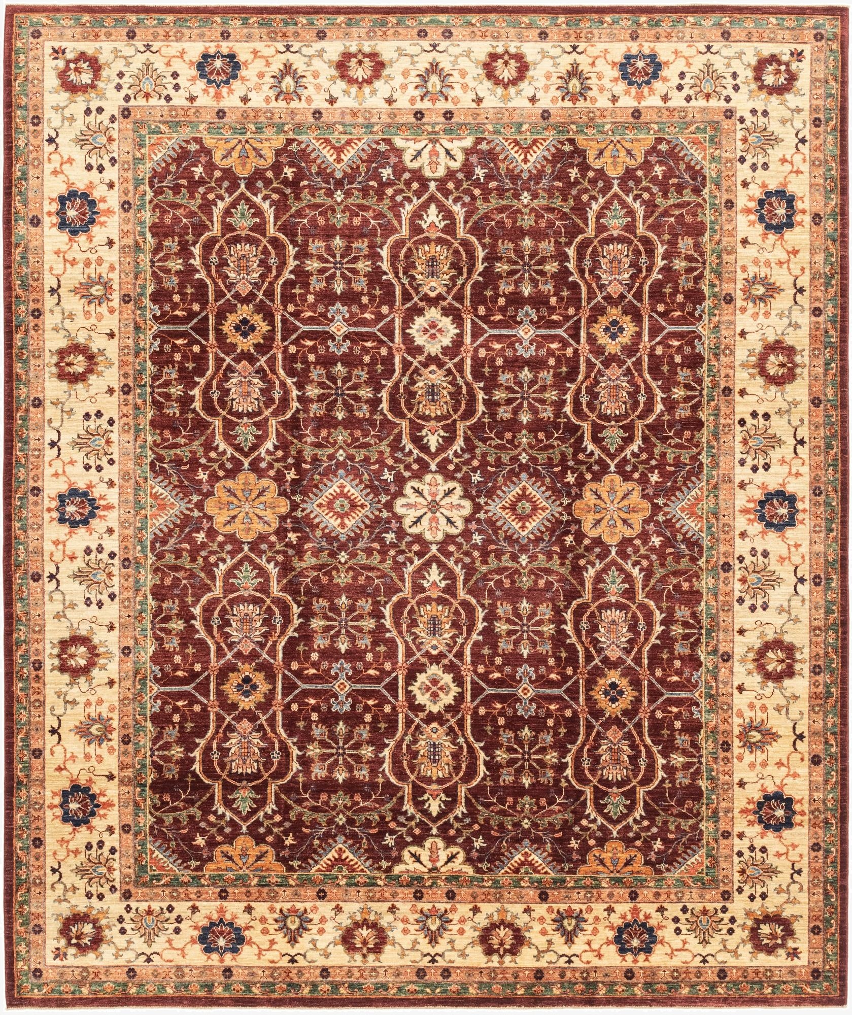8' 3 x 9' 9  Hand Knotted Ariana Ziegler Rug
