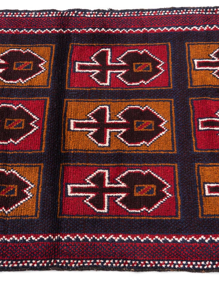 Detail image of 3' x 4' 4  Hand Knotted Balouch Persian Wool Rug