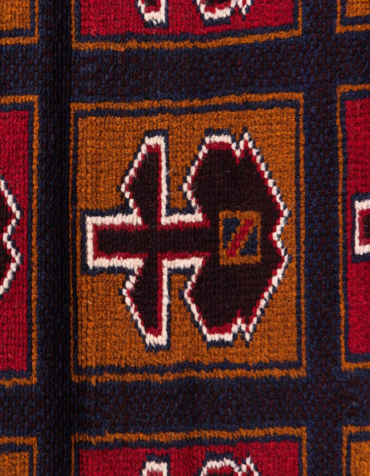 Detail image of 3' x 4' 4  Hand Knotted Balouch Persian Wool Rug