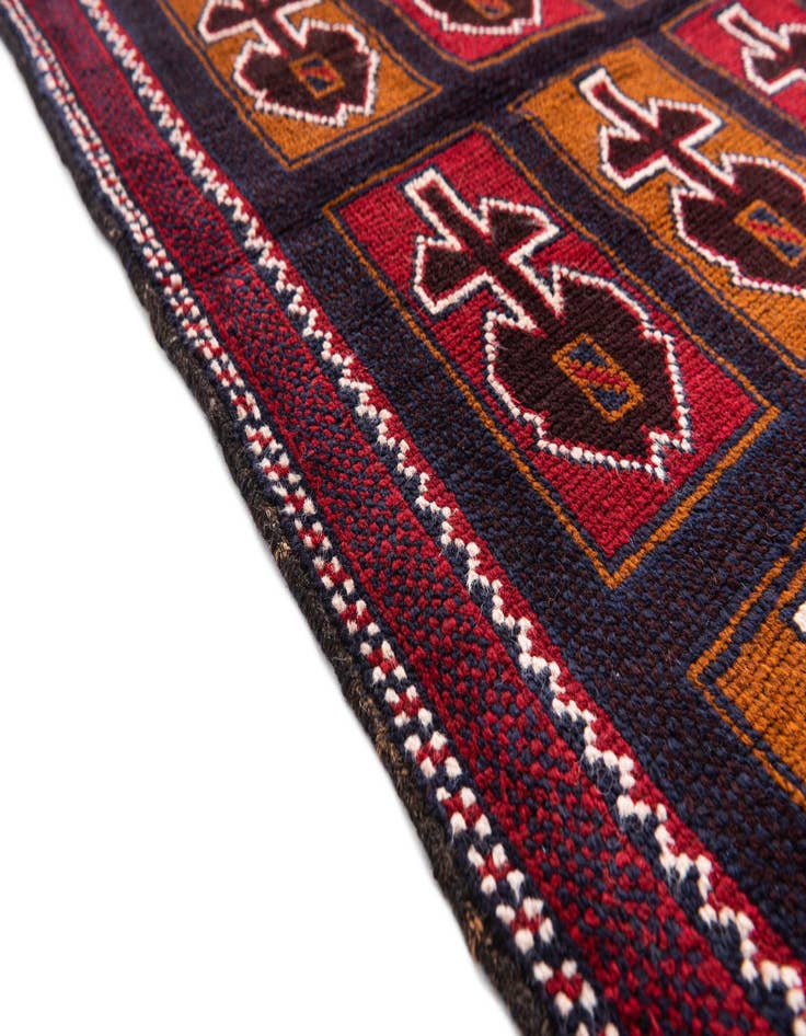 Detail image of 3' x 4' 4  Hand Knotted Balouch Persian Wool Rug