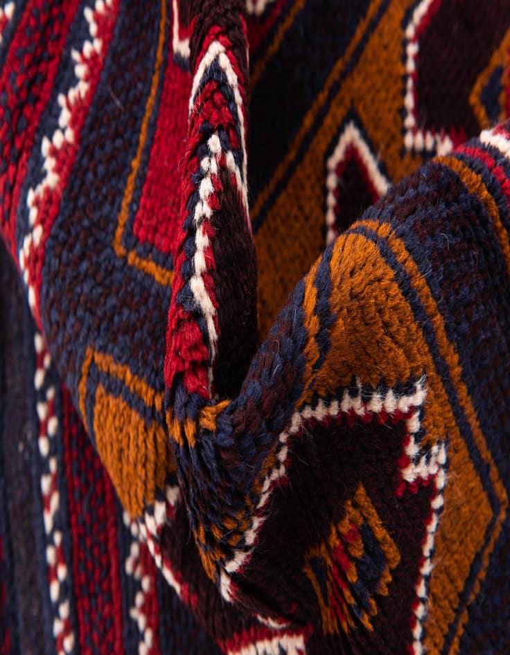 Detail image of 3' x 4' 4  Hand Knotted Balouch Persian Wool Rug