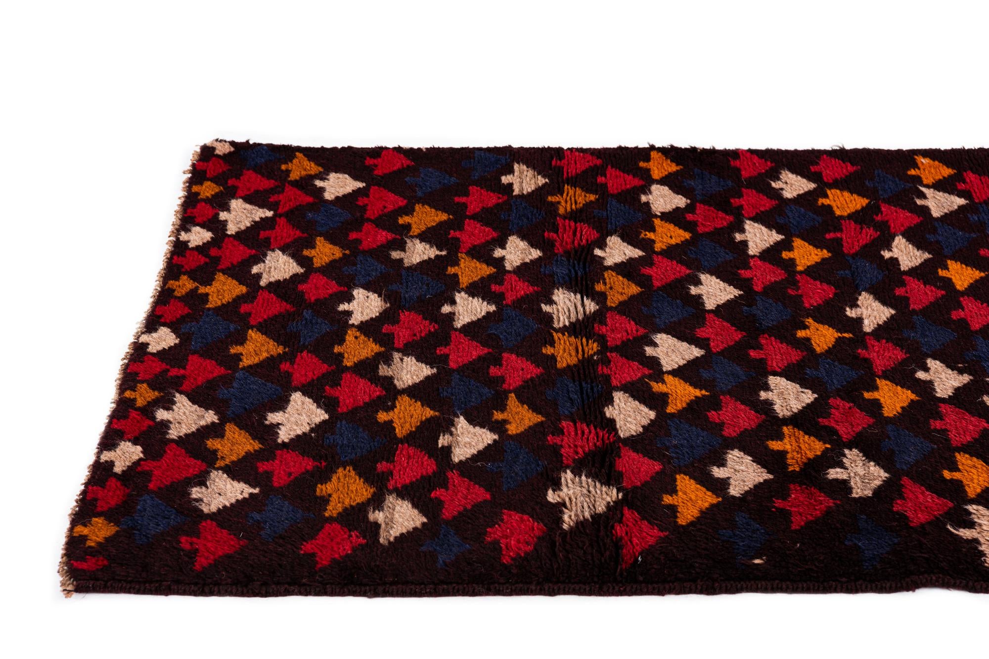 2' 9 x 4' 7 Hand Knotted Balouch Persian Wool Rug