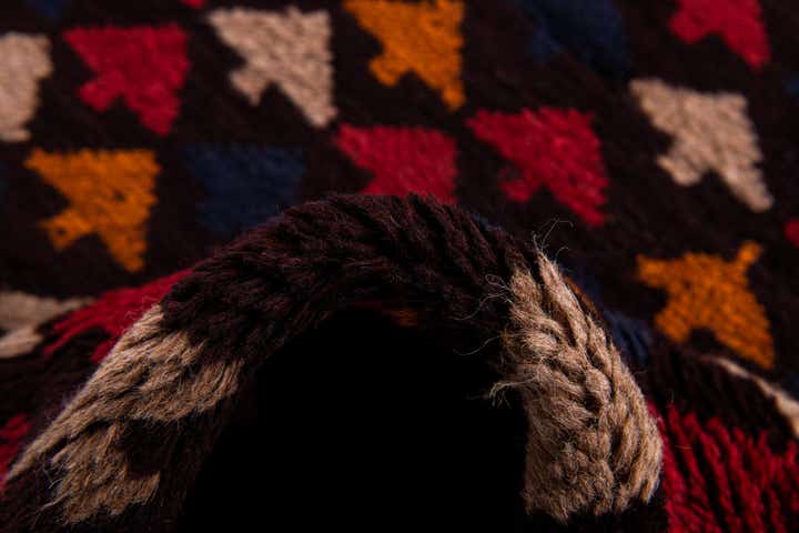 2' 9 x 4' 7 Hand Knotted Balouch Persian Wool Rug