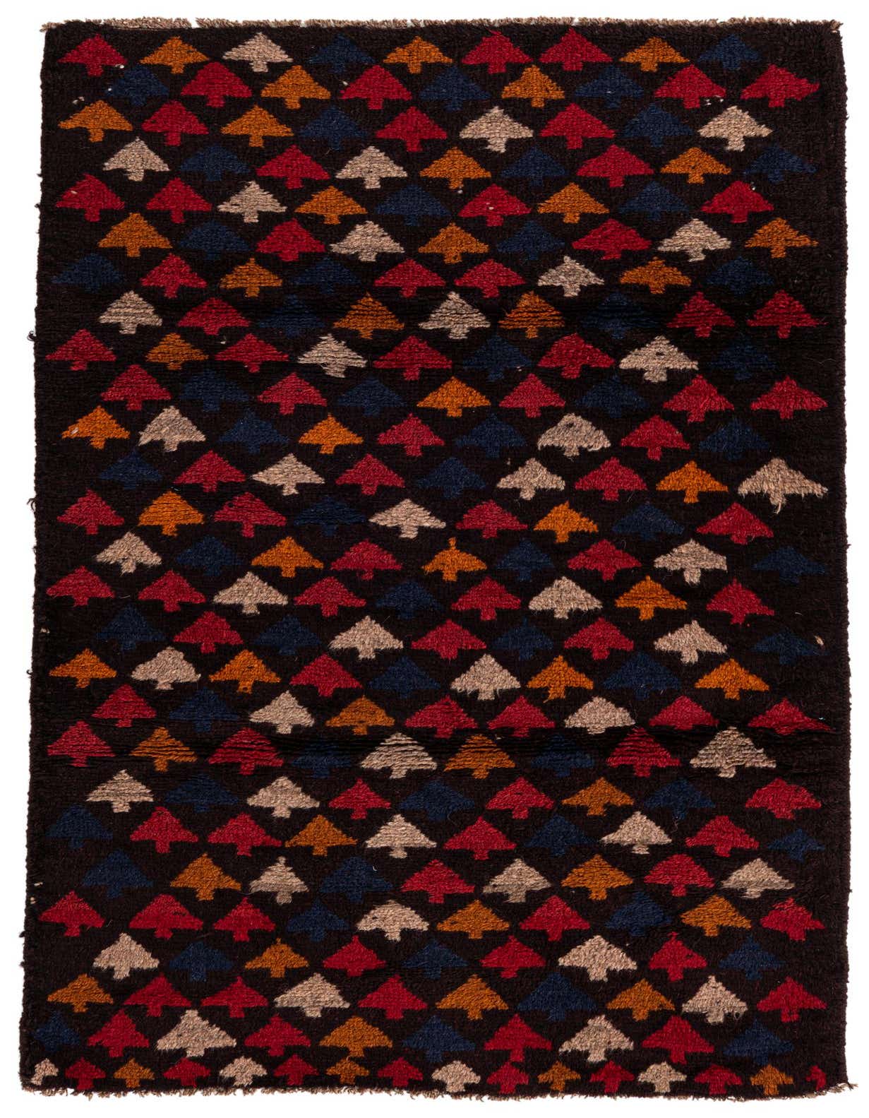 2' 9 x 4' 7 Hand Knotted Balouch Persian Wool Rug