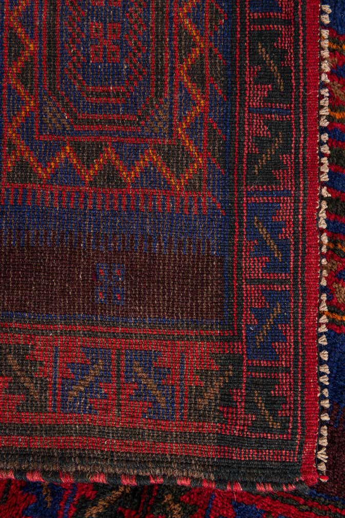 2' 10 x 4' 7 Hand Knotted Balouch Persian Wool Rug