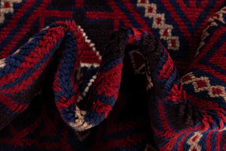 3' x 4' 9 Hand Knotted Balouch Persian Wool Rug