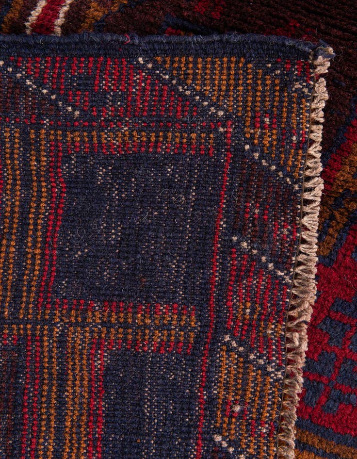 Detail image of 2' 10 x 4' 6 Hand Knotted Balouch Persian Wool Rug
