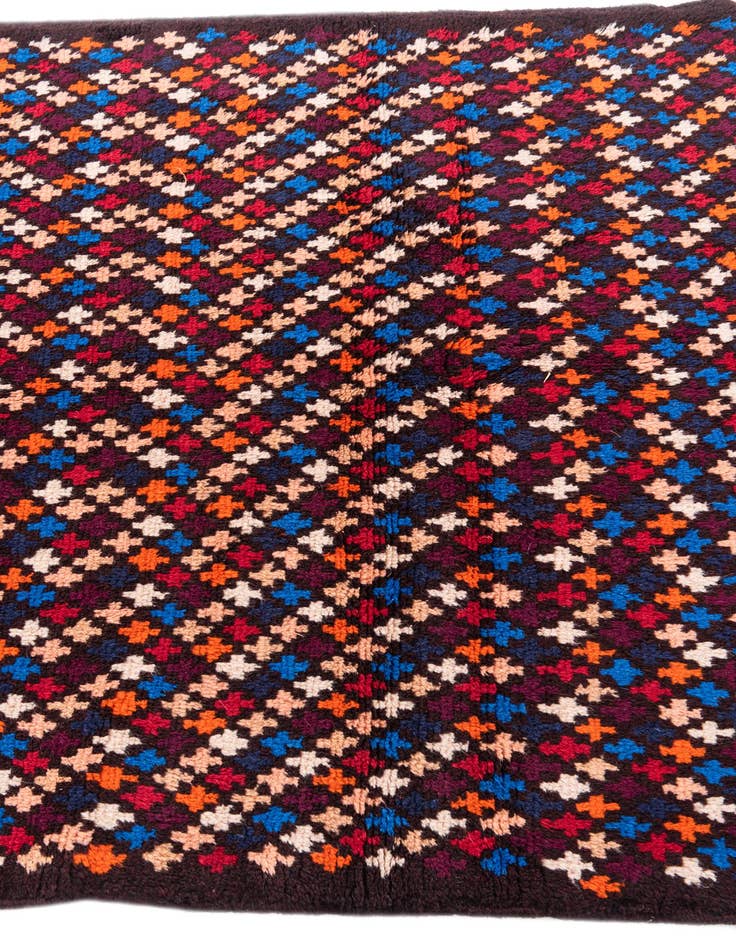 Detail image of 4' x 5' 8  Hand Knotted Balouch Wool Rug